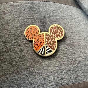 Animal Print Mickey shape Trading Pin